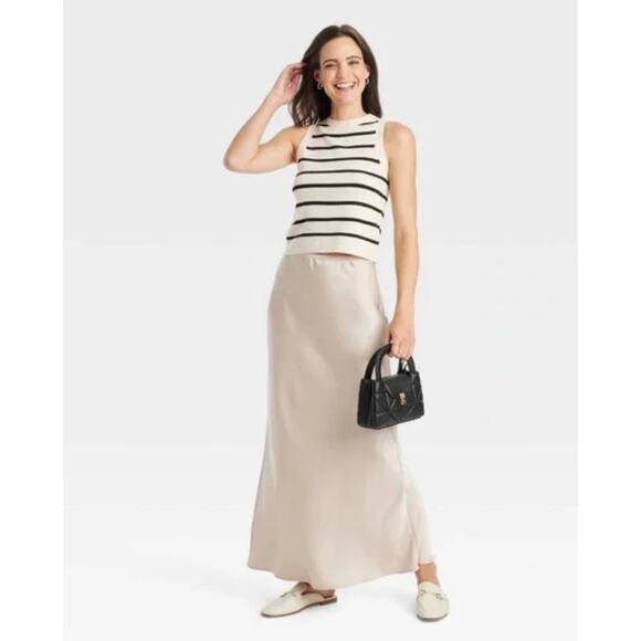 a new day white and black striped sweater vest XL NWT - Picture 1 of 5